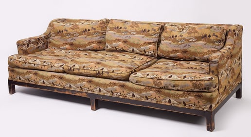 Mid-Century Modern Upholstered Sofa