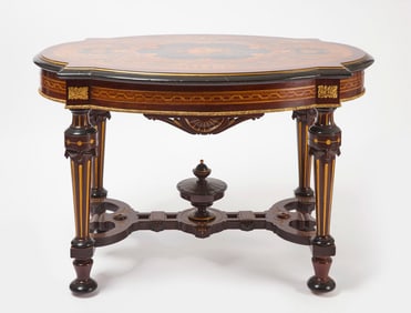 Carved Victorian Center Table