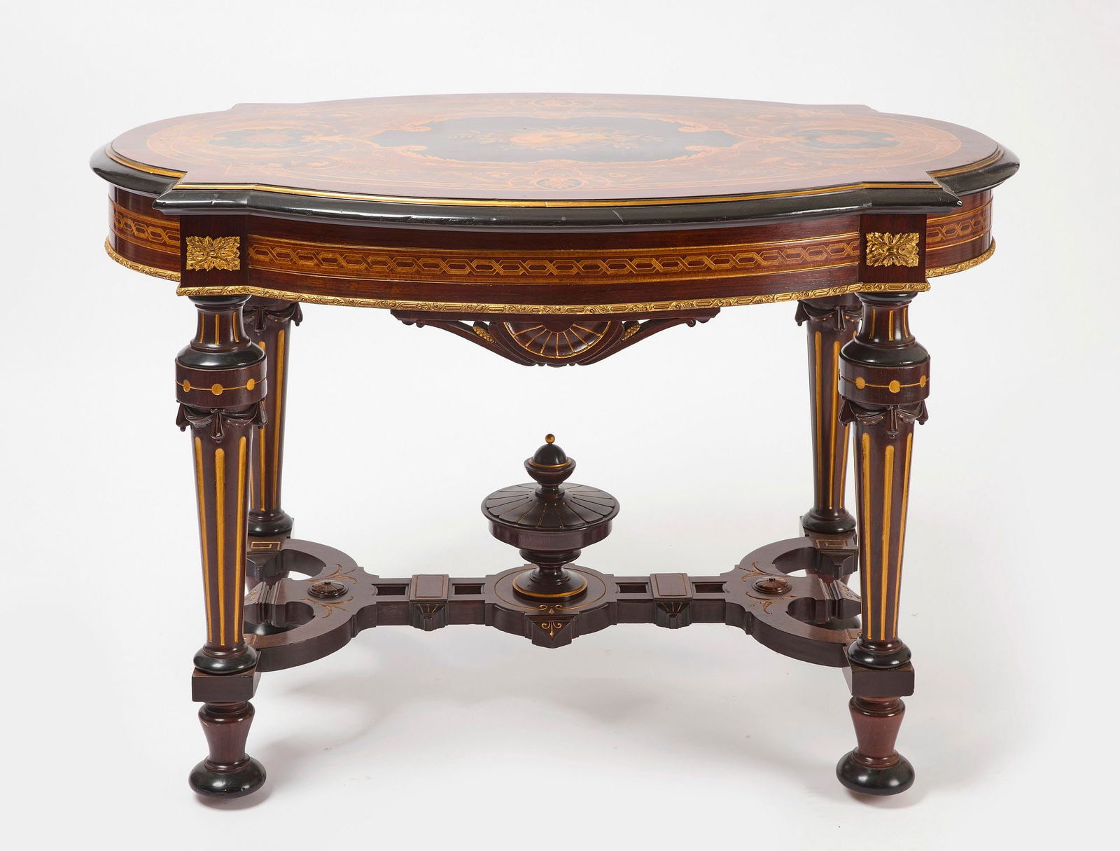 Carved Victorian Center Table (1 of 6)