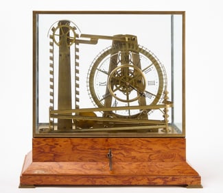 French Waterwheel Rolling Ball Clock