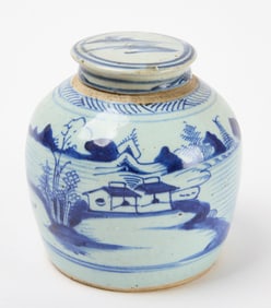 Asian Lidded Ginger Jar