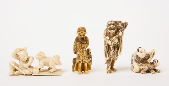 Four Netsukes – Animal Companions