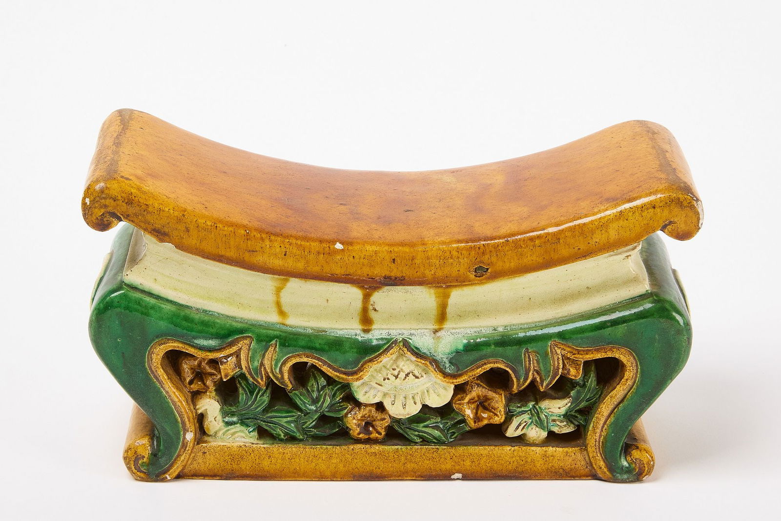 Chinese Pottery Head Rest (1 of 5)