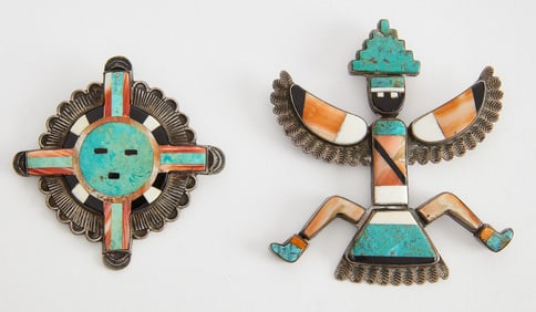 Two Zuni Pins