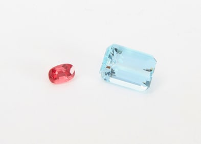 Natural Spinel and Aquamarine Gemstones