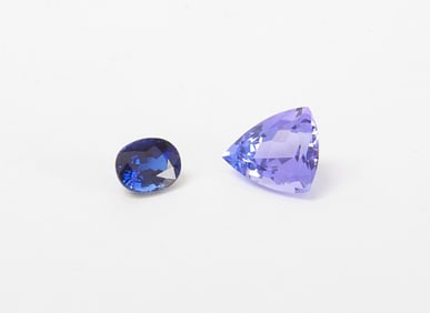 Tanzanite and Blue Sapphire Gemstones
