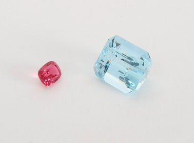 Natural Spinel and Aquamarine Gemstones