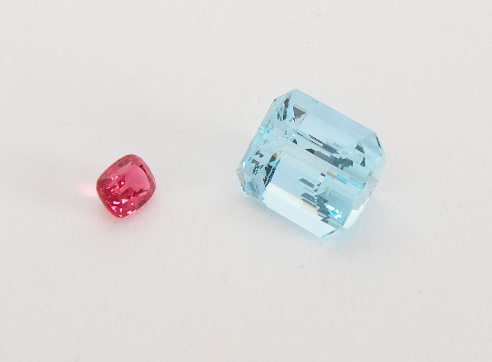 Natural Spinel and Aquamarine Gemstones (1 of 4)