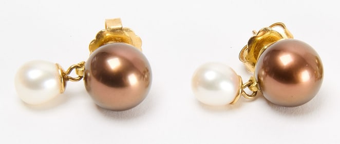 Paul Morelli 18K Gold Double Dangle Earrings