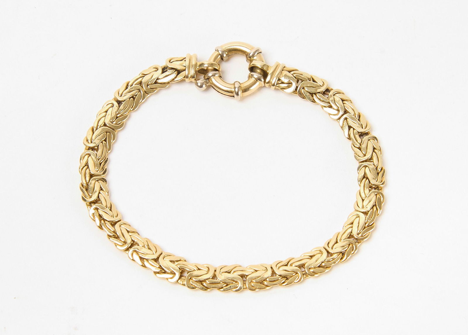 14k Byzantine Chain Gold Bracelet (1 of 2)