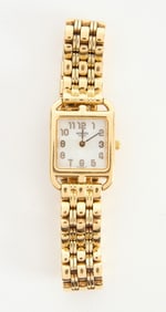 Hermes 2007 'Cape Cod' 18K Gold Ladies Wristwatch