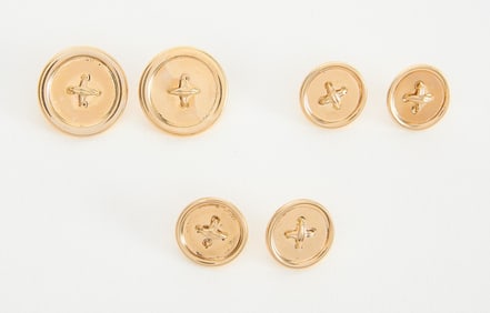 Tiffany & Co 14k Six-Piece Button Set