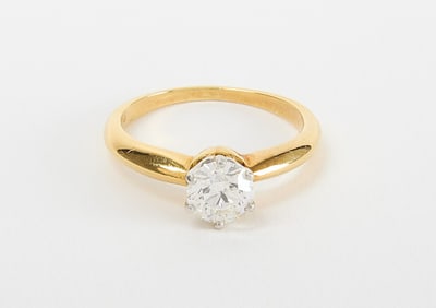Ladies 18k and Platinum Diamond Ring