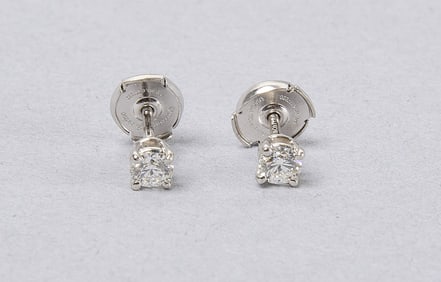Pair of Tiffany & Co Diamond Earrings
