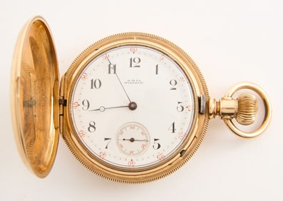 14k A. W. & Co. Waltham Pocket Watch