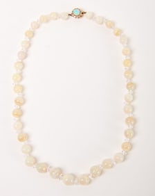 Opal Bead Necklace
