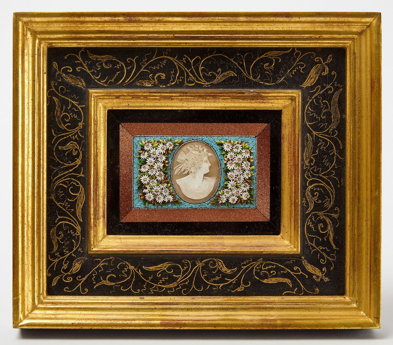 Cameo with Micro Mosaic surround (1 of 2)