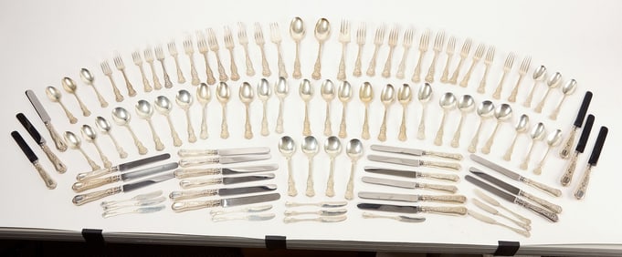 Tiffany & Co. Sterling Silverware Set Olympian Pattern