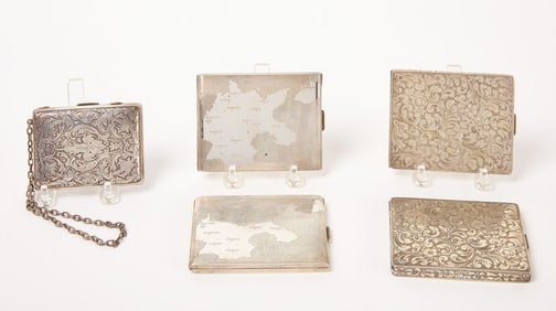 Five Sterling Card Holders