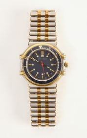 18k Gold and Stainless Steel Jean Lasalle Thlassa Watch