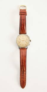 Doxa Men's Chronograph: Doxa men's chronograph. Stainless steel case. D case 1-1/2". Condition: Minor nicks and scratches on case. working.