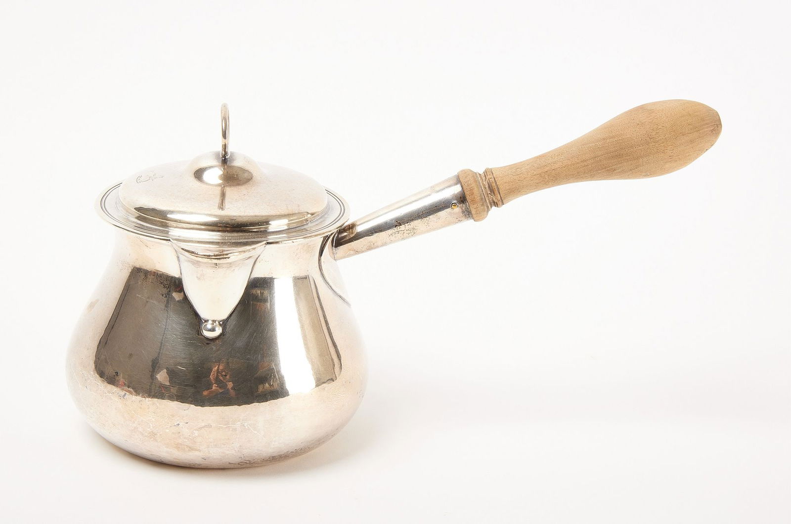 Sterling Silver Chocolate Pot (1 of 4)