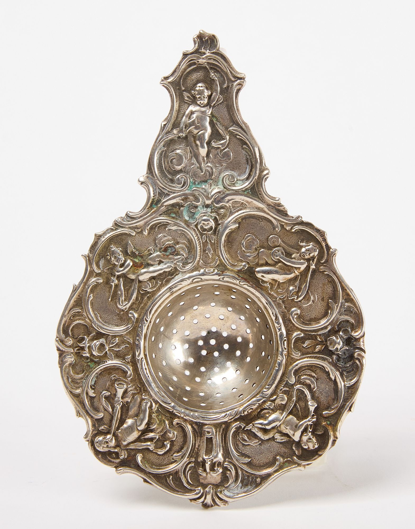 Hanau German Silver Tea Strainer (1 of 4)