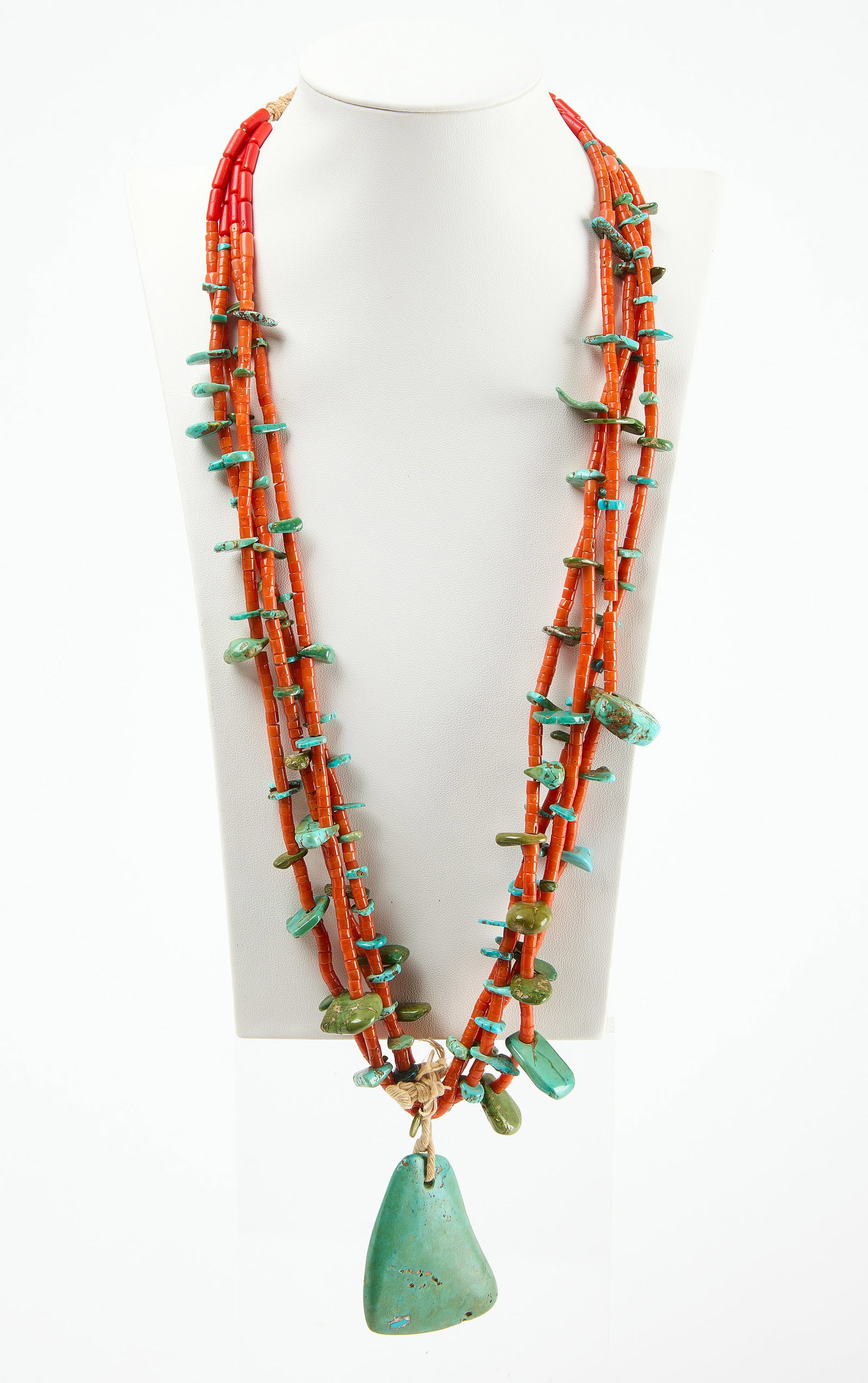 Native Coral Strand Necklace (1 of 3)