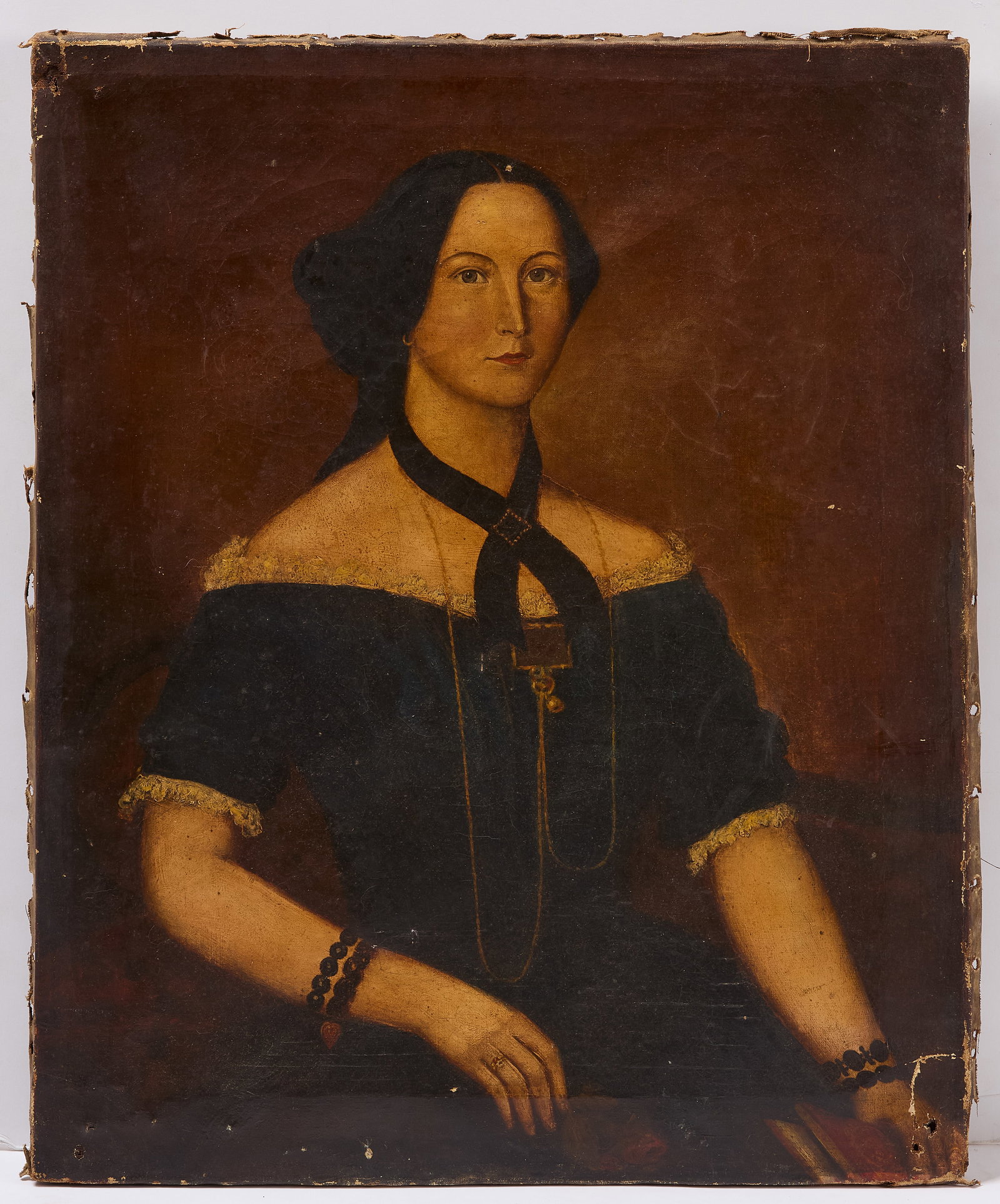 Portrait of a Lady in a Blue Dress (1 of 2)