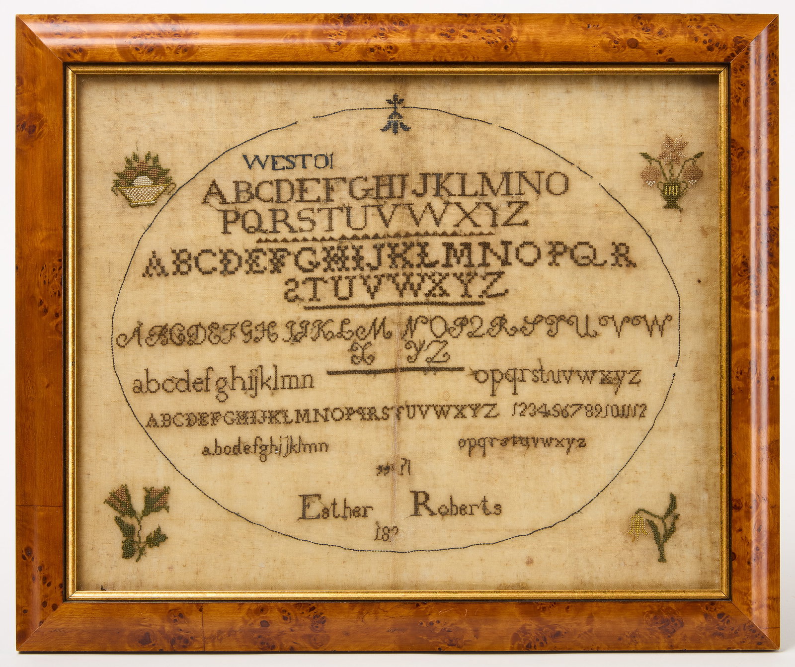 Needlework Sampler - Esther Roberts (1 of 3)