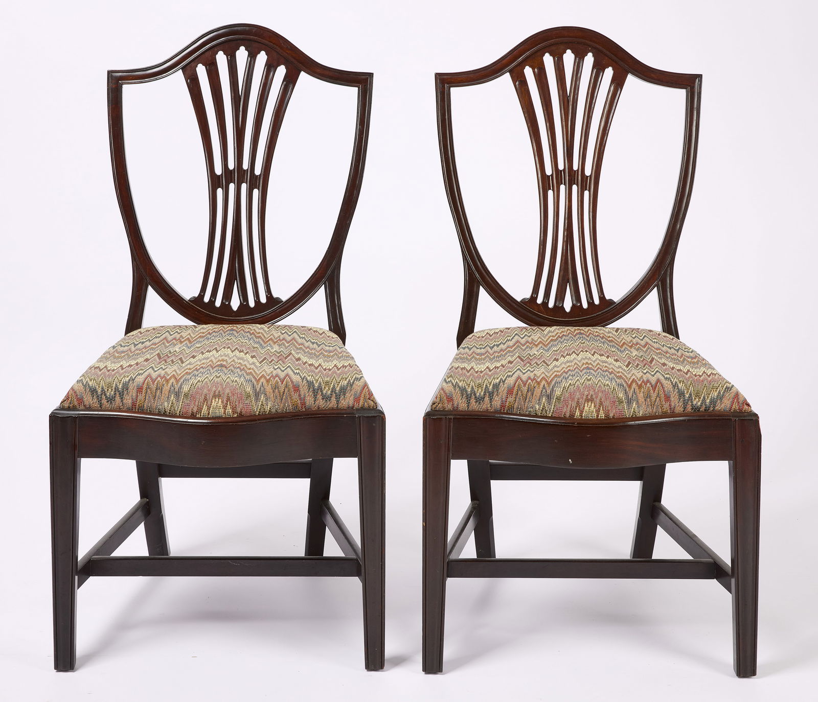 Wallace Nutting - Pair of Shield Back Side Chairs (1 of 6)