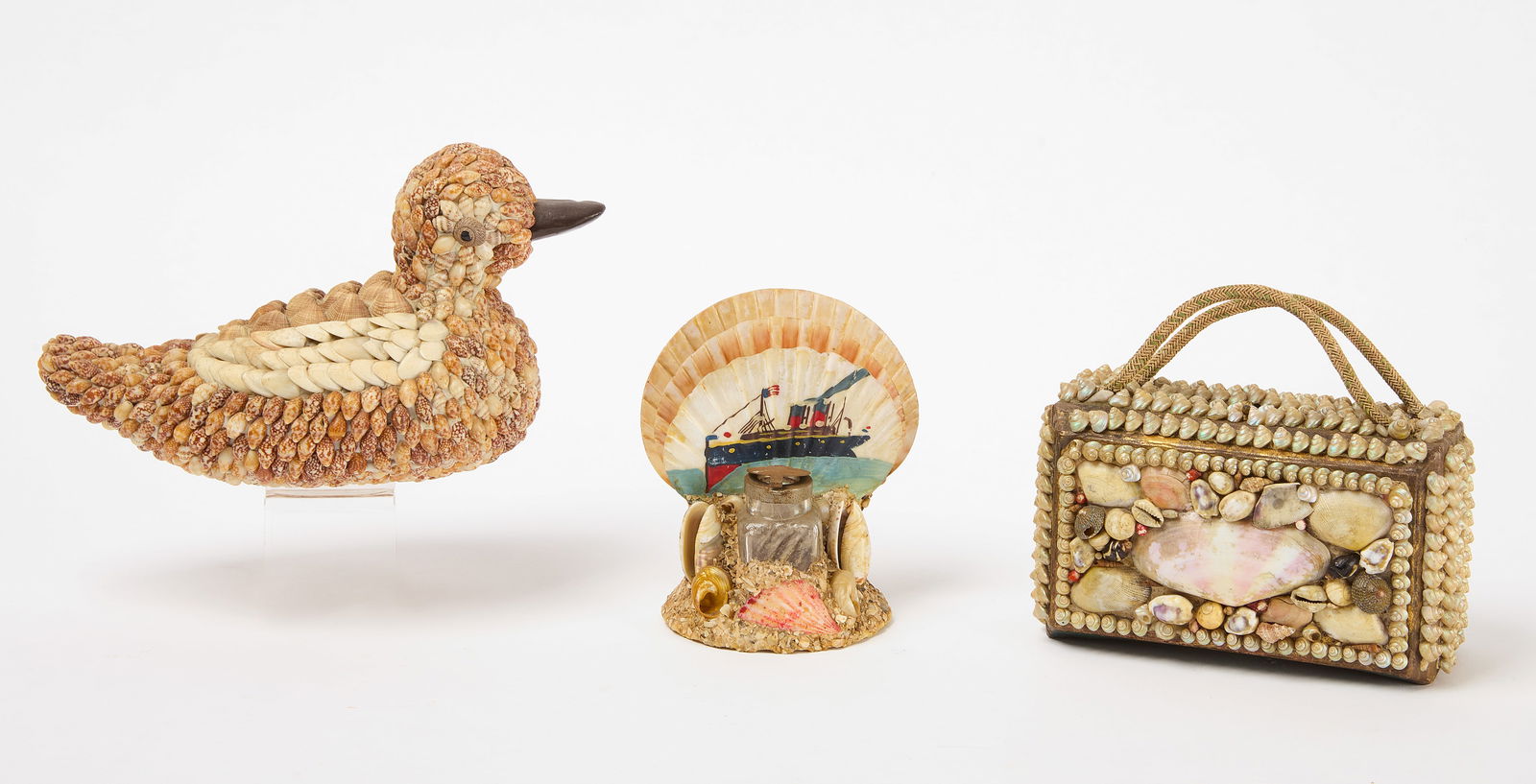 Seashell Duck, Card Stand, and Purse (1 of 5)