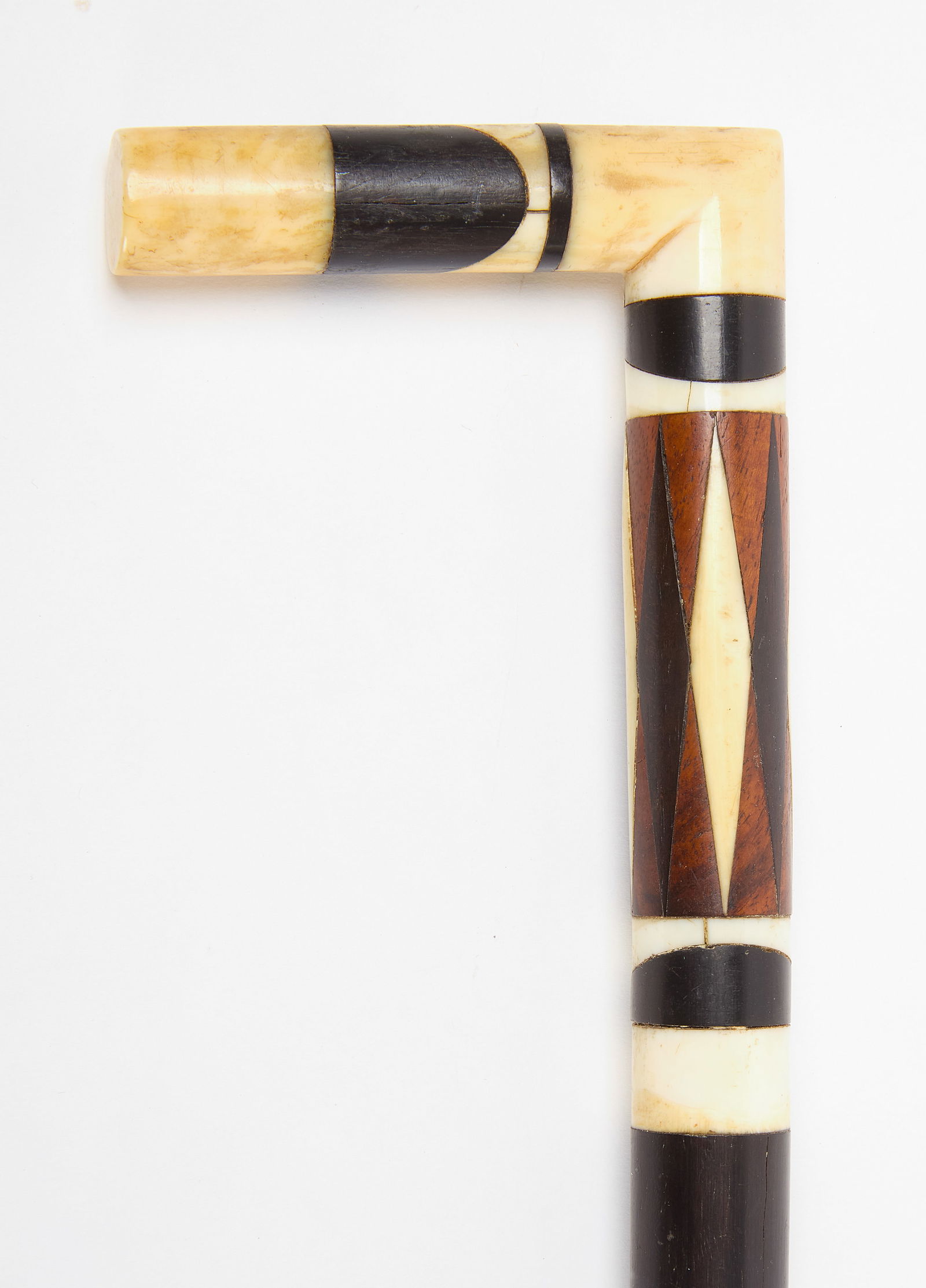 Whalebone Cane with Wood Inlay (1 of 3)