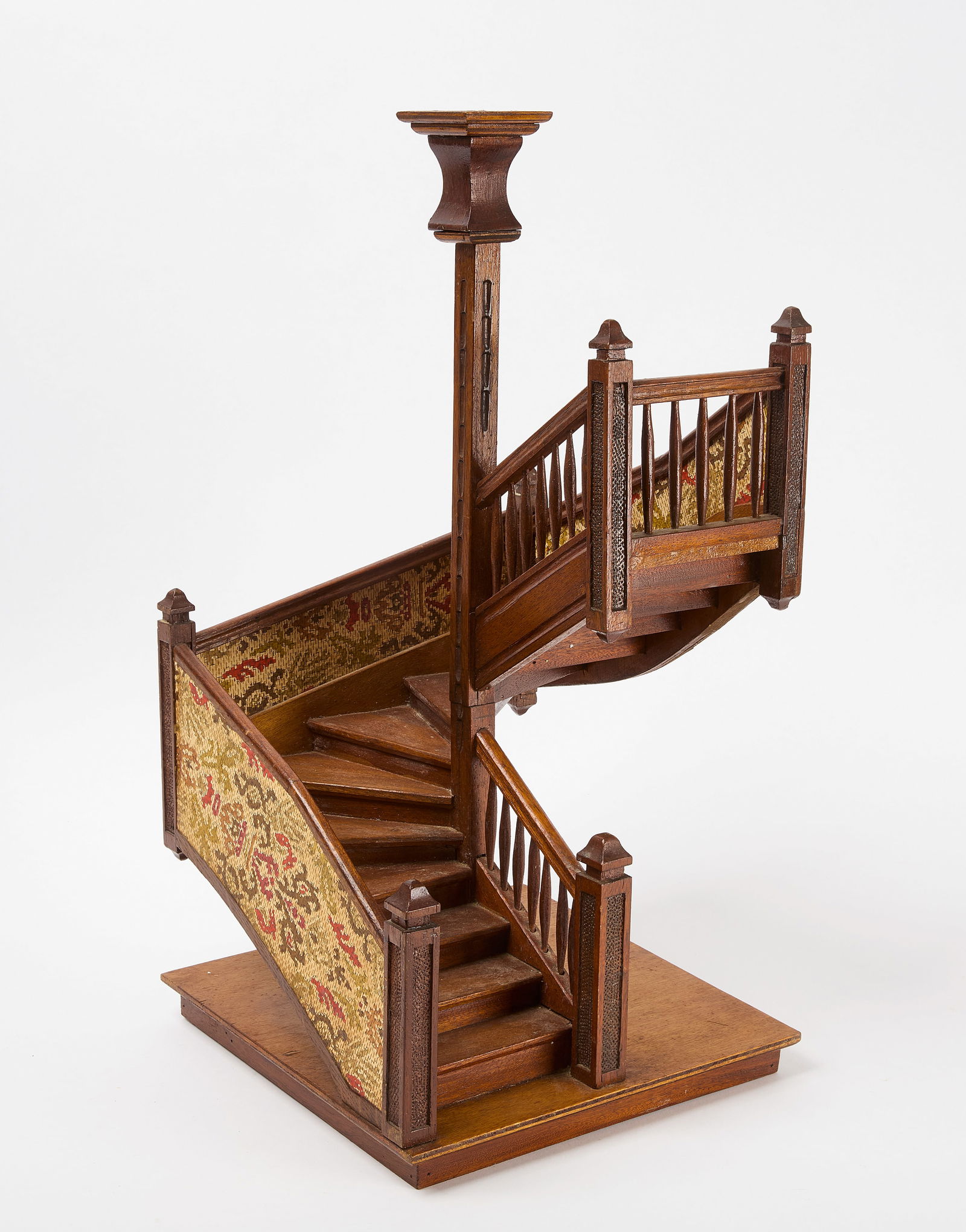 Staircase Model: Century staircase model. American, circa 1930. H 25" W 12-3/4" D 12-1/2". Condition: Minor surface imperfections. Link to hi-res images: https://www.dropbox.com/scl/fo/6c4lk9