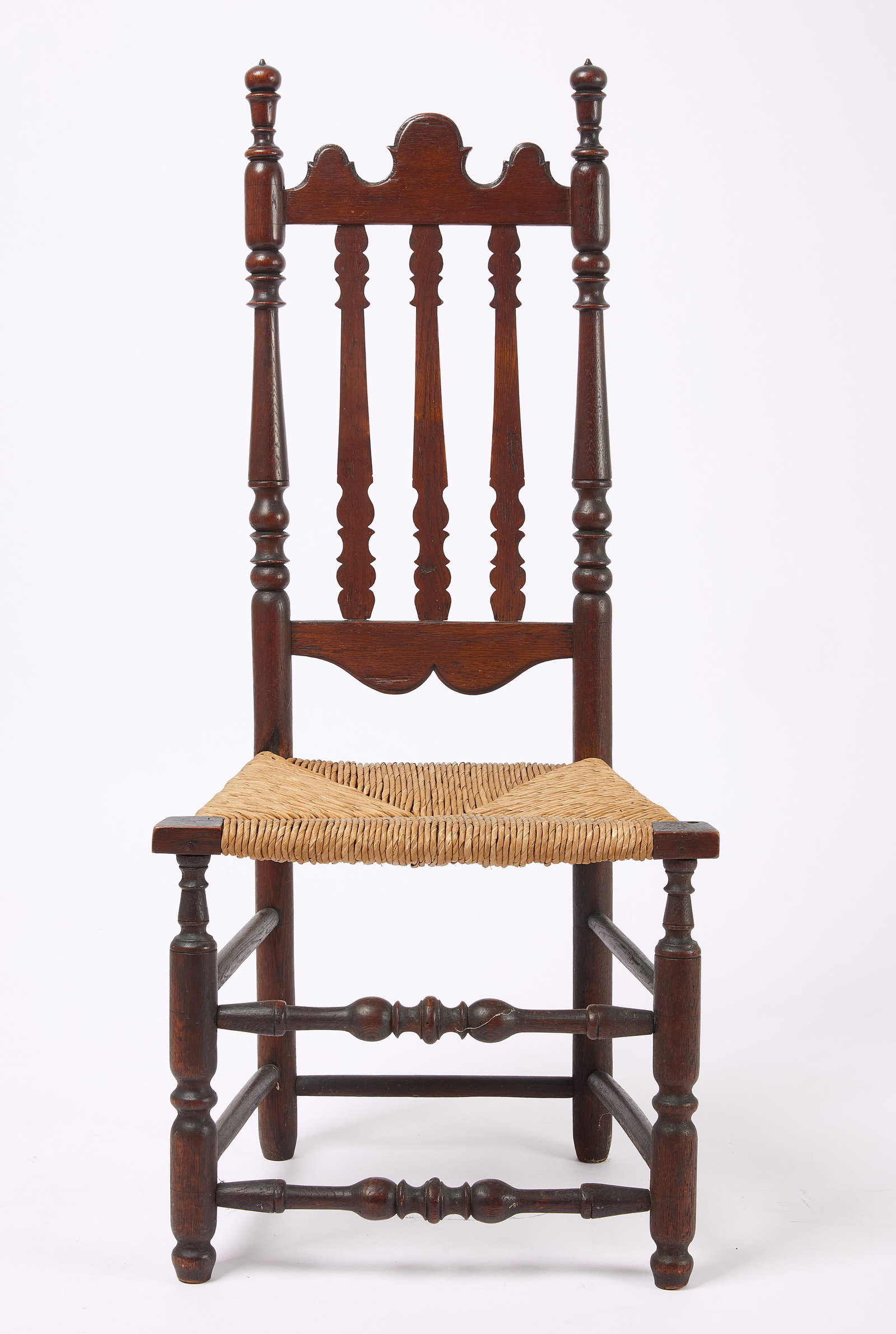 Two William and Mary Bannister Back Side Chairs (1 of 10)