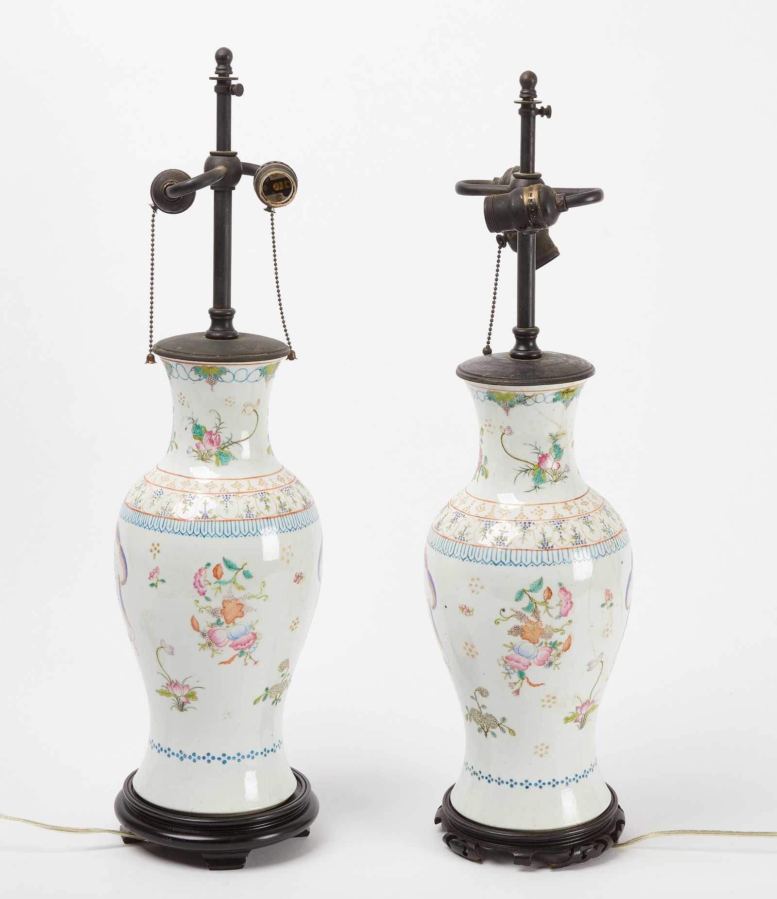 Pair of Chinese Export Lamps (1 of 5)