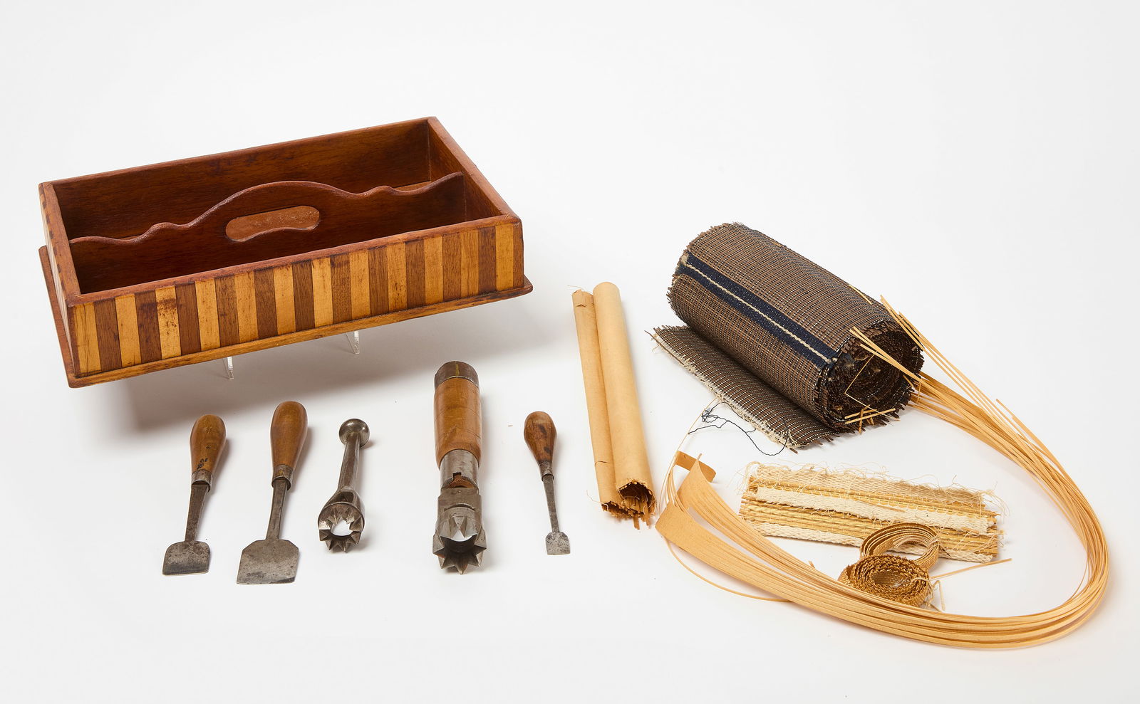 Shaker Knife Box, Hand Tools, and Bonnet Making Supplies (1 of 10)
