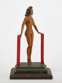 Folk Art Carved Figure of a Nude Lady