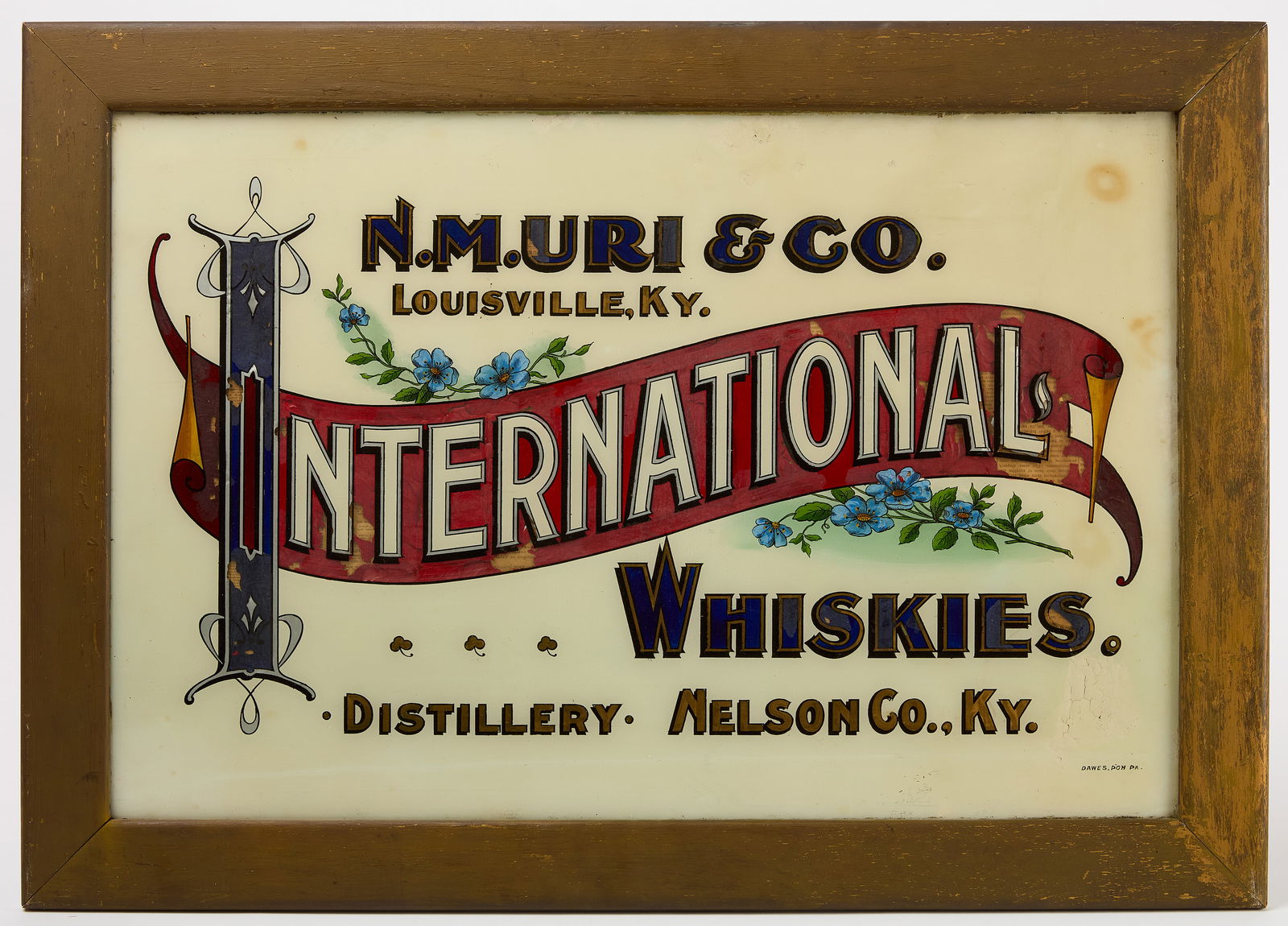 N. M. Uri & Co International Whiskies Sign (1 of 4)