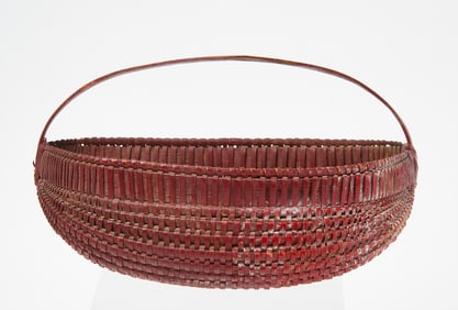 Painted Splint Wall Basket