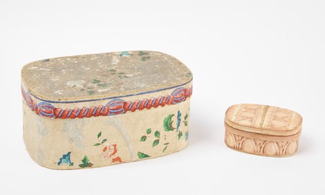 Two Oval Wallpaper Boxes