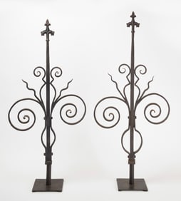 Pair of Wrought Iron Architectural Elements