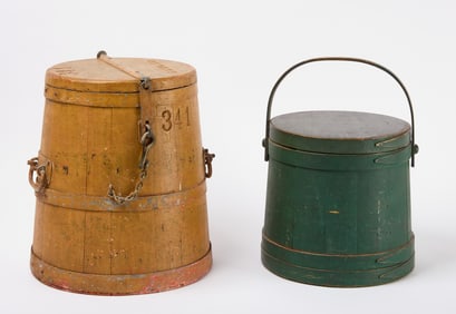 Green Firkin and Butter Box