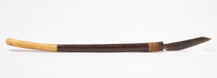 Knife With Whalebone Grip