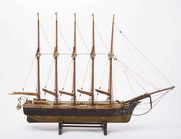 Model of the First Five-Mast Schooner 'Governor Ames'