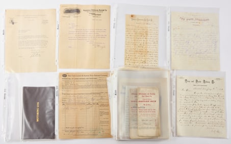 Early Automobile and Railroad Ephemera Group