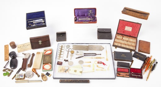 Group of Odd Smalls, Pharmeceuticals, and Syringes