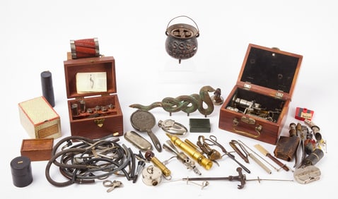 Mixed Group of Medical and Odd Objects