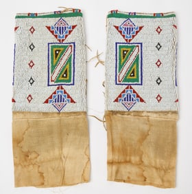 Pair of Native Fully-Beaded Leggings