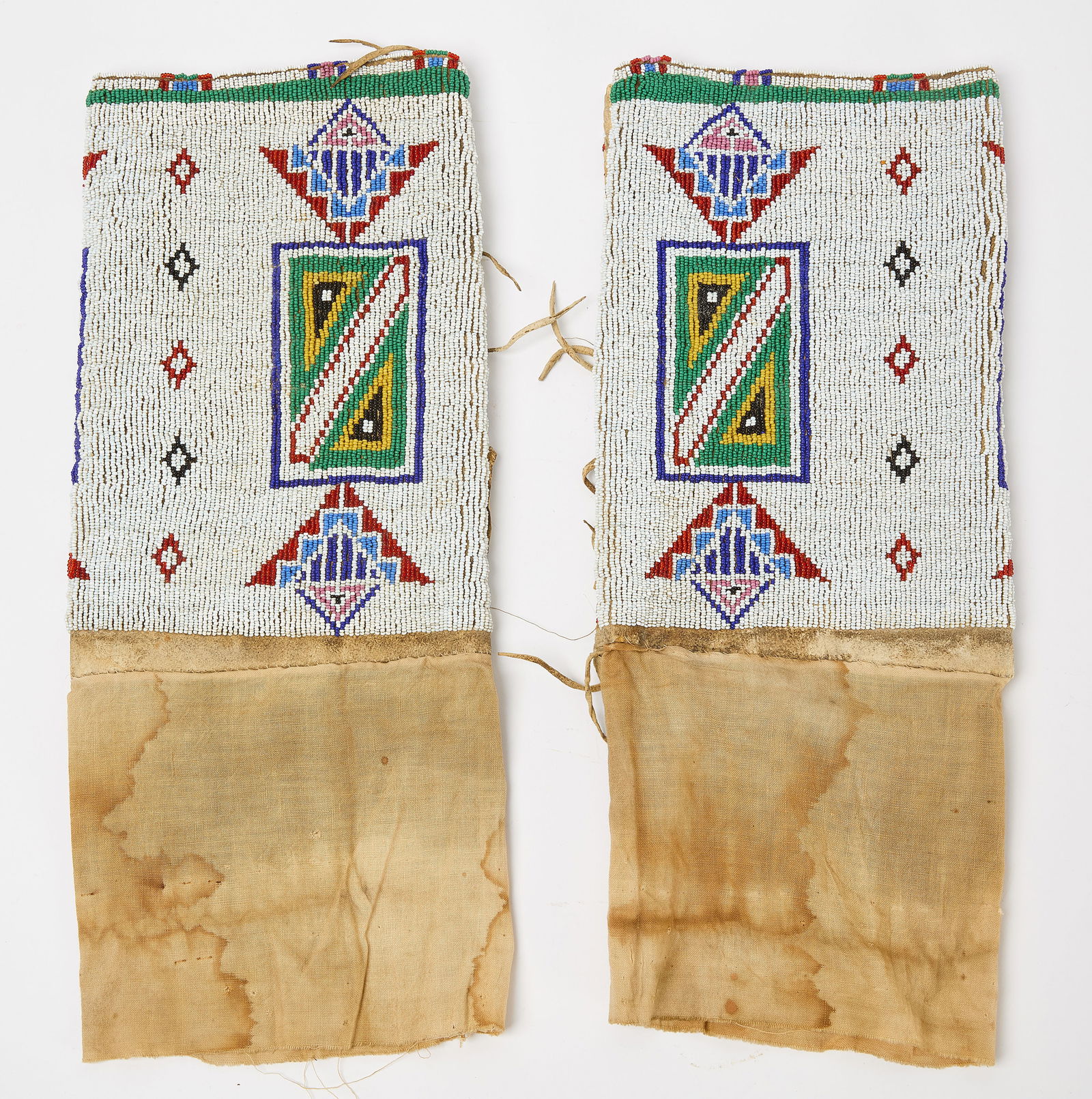 Pair of Native Fully-Beaded Leggings (1 of 5)